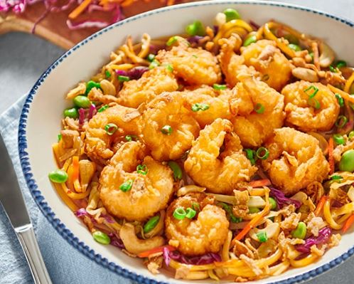 Red Lobster Kung Pao Noodles With Crispy Shrimp Lunch Menu Specials